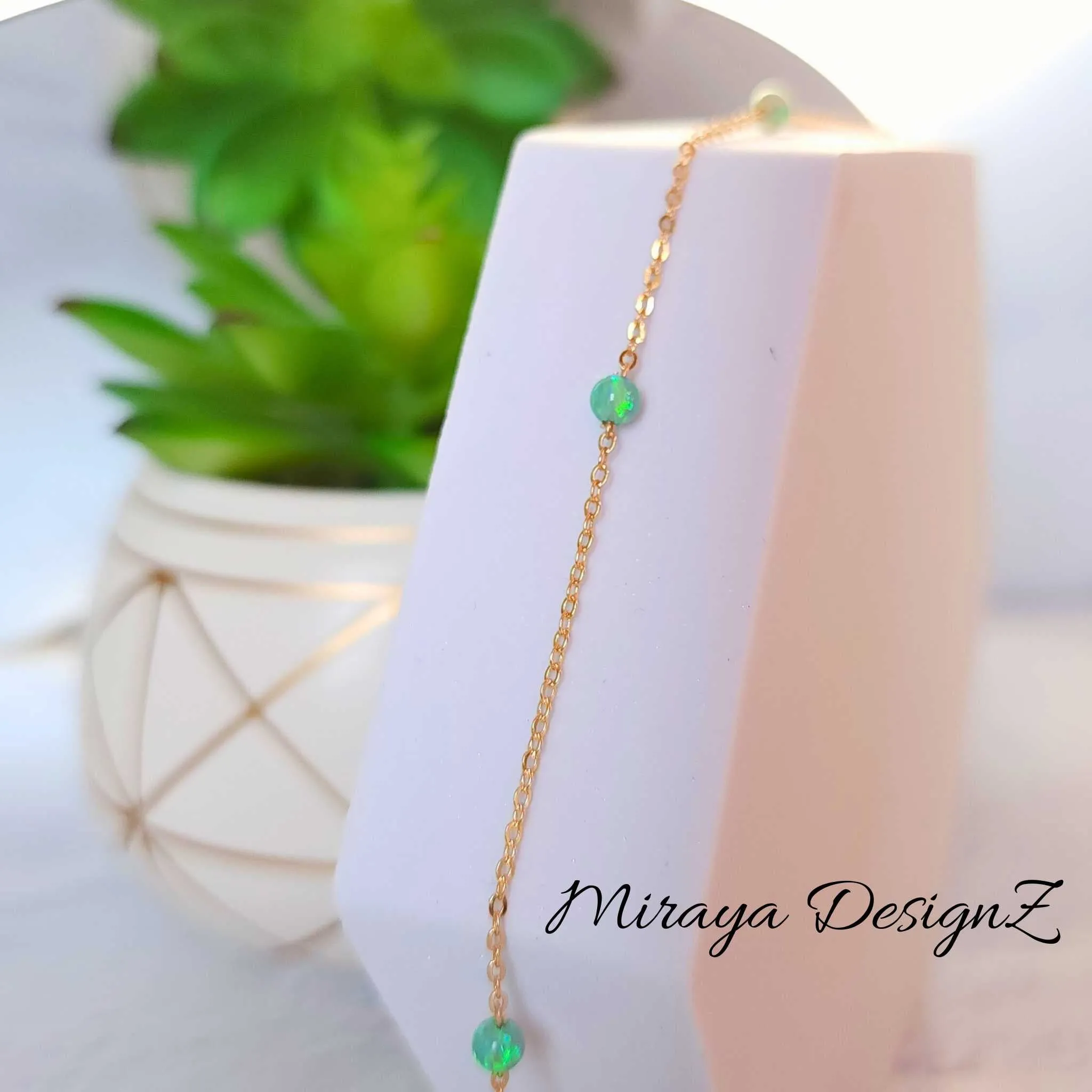 Minimalist Opal Necklace