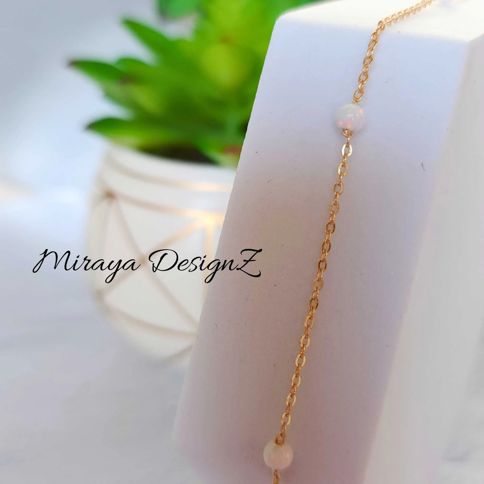 Minimalist Opal Necklace