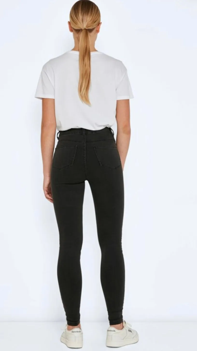 NM CALLIE HW SKINNY JEANS - BLACK