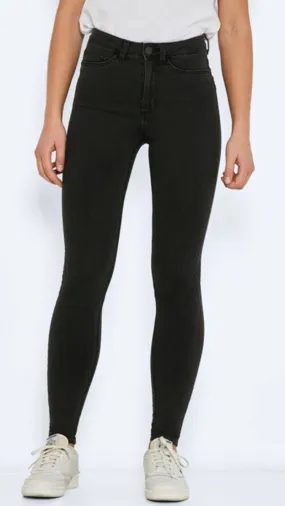 NM CALLIE HW SKINNY JEANS - BLACK