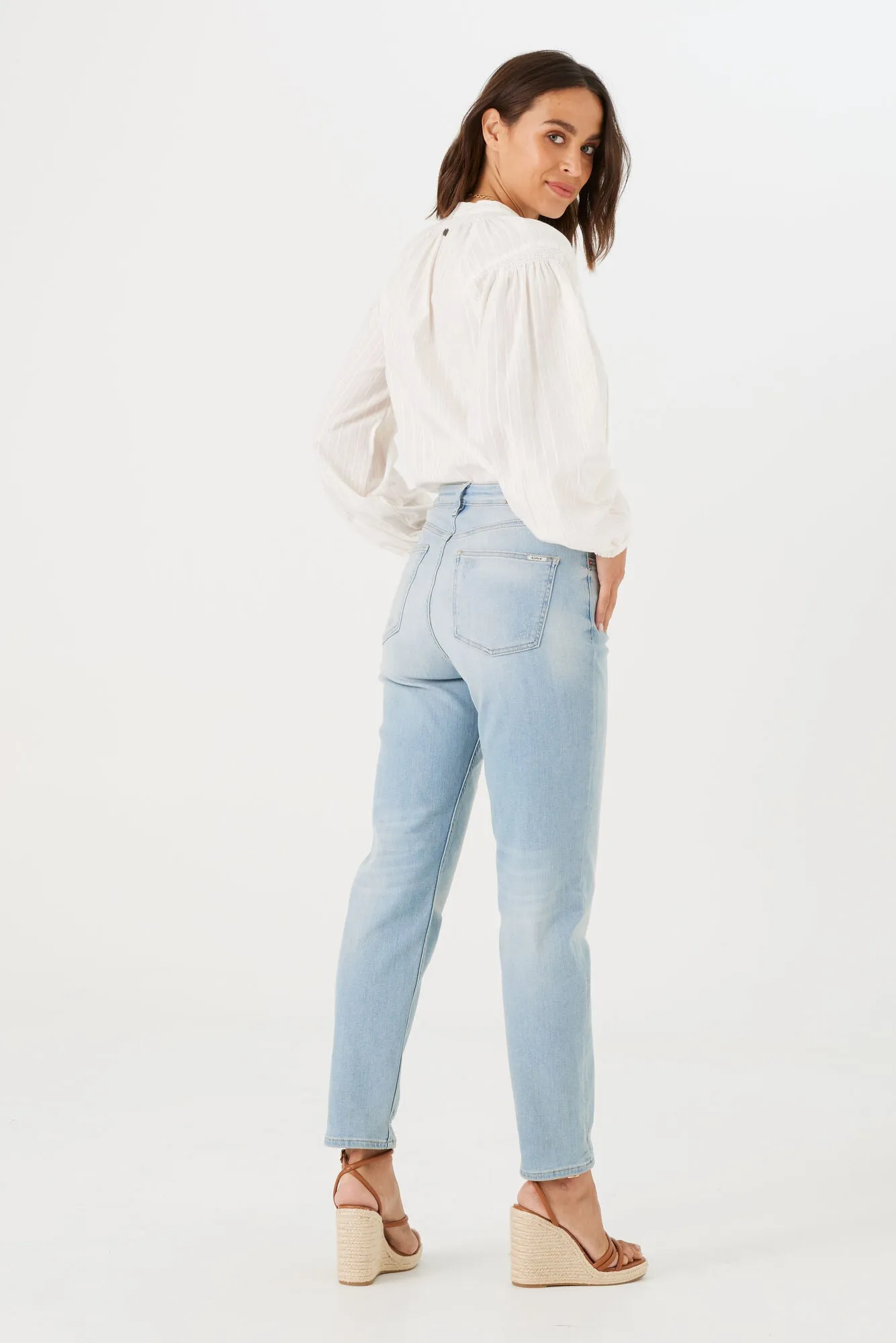 Off White Detailed Blouse