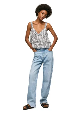 Pepe Jeans Canotta casual da donna con stampa floreale Paiton PL304480 0AA multi