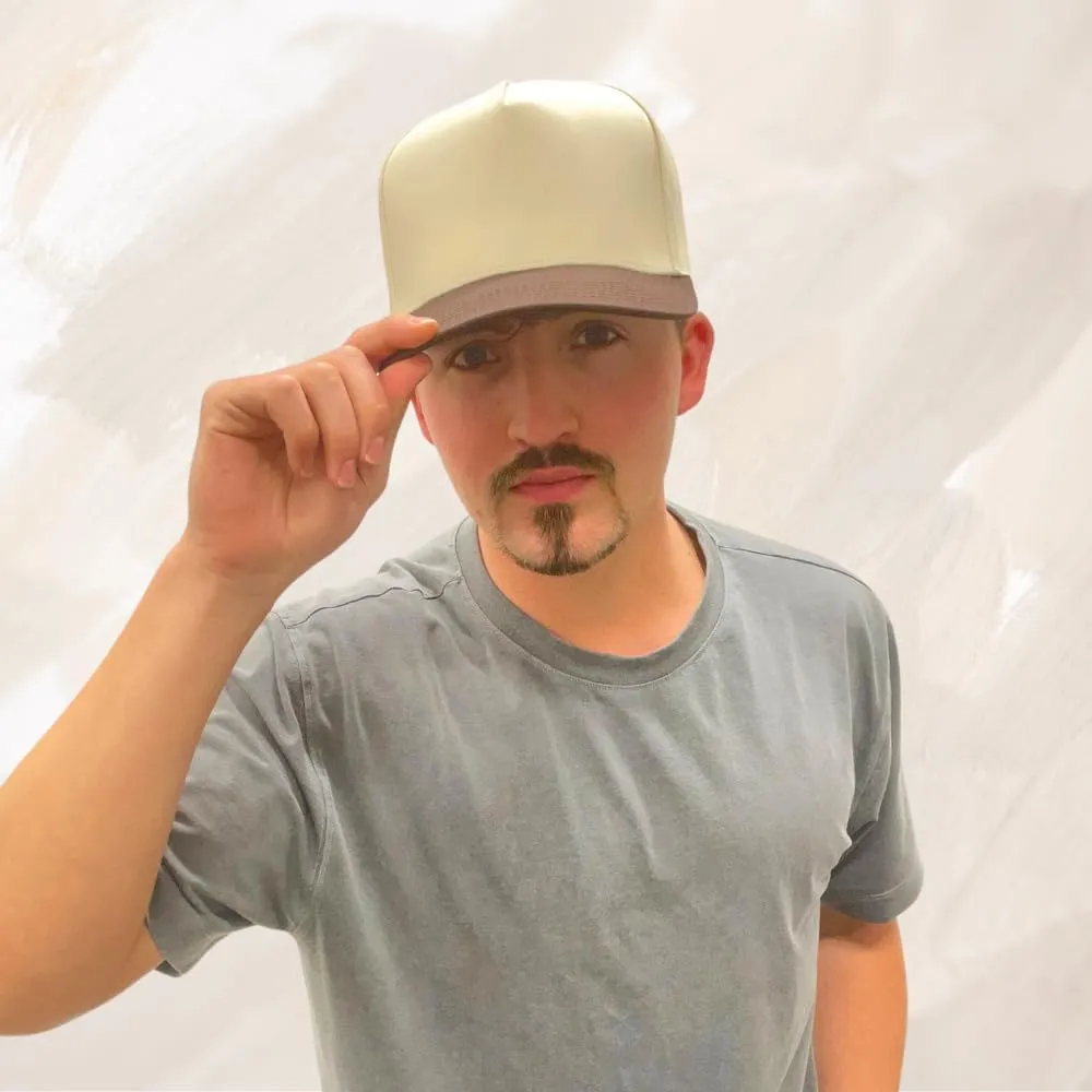 Plain Two-Tone Snapback Hat - Classic Hat for Men & Women - Minimalist Blank Cap Adjustable
