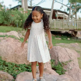 Puff Sleeve Dress - Rainbow Reef
