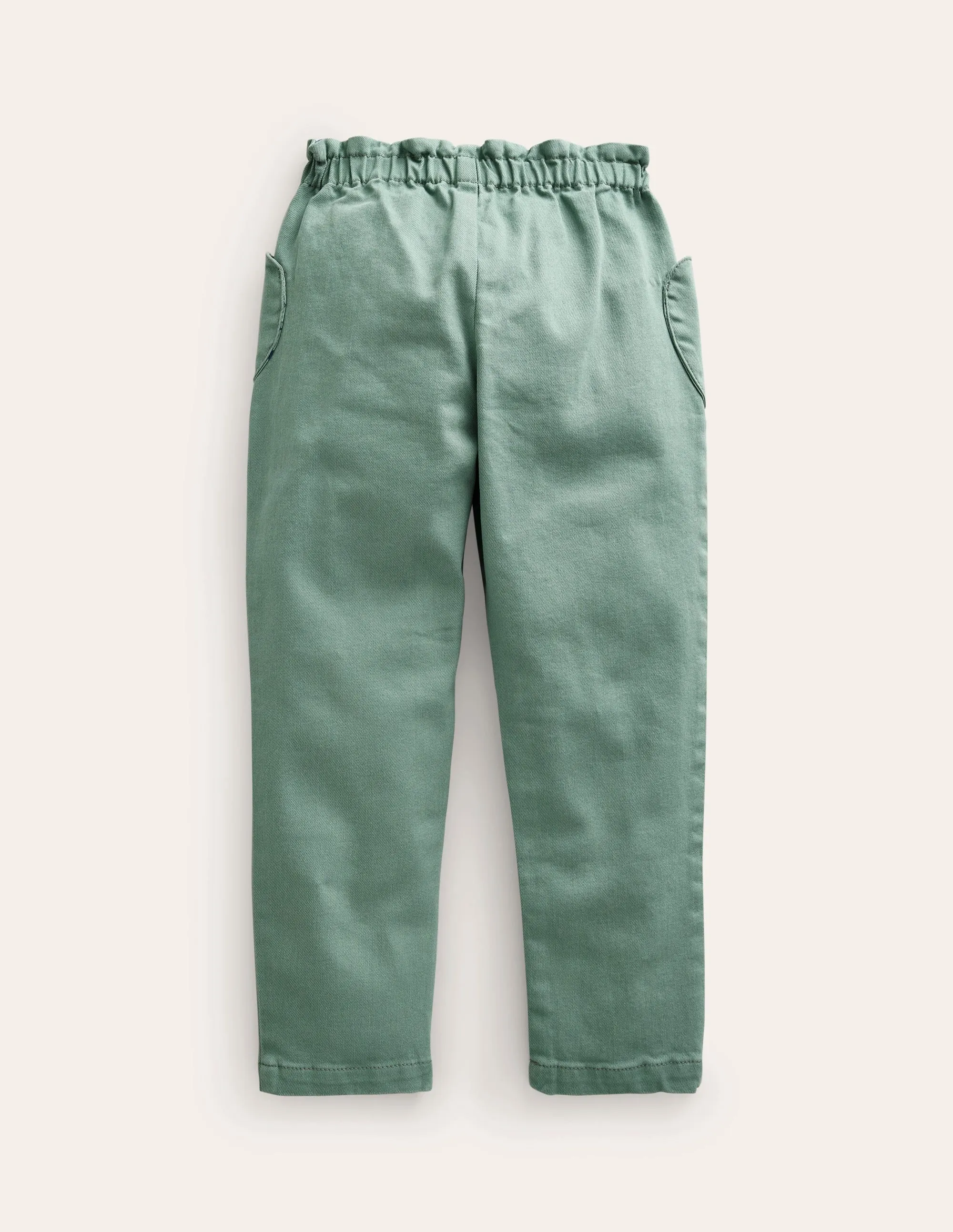Pull-On Trousers-Green Smoke