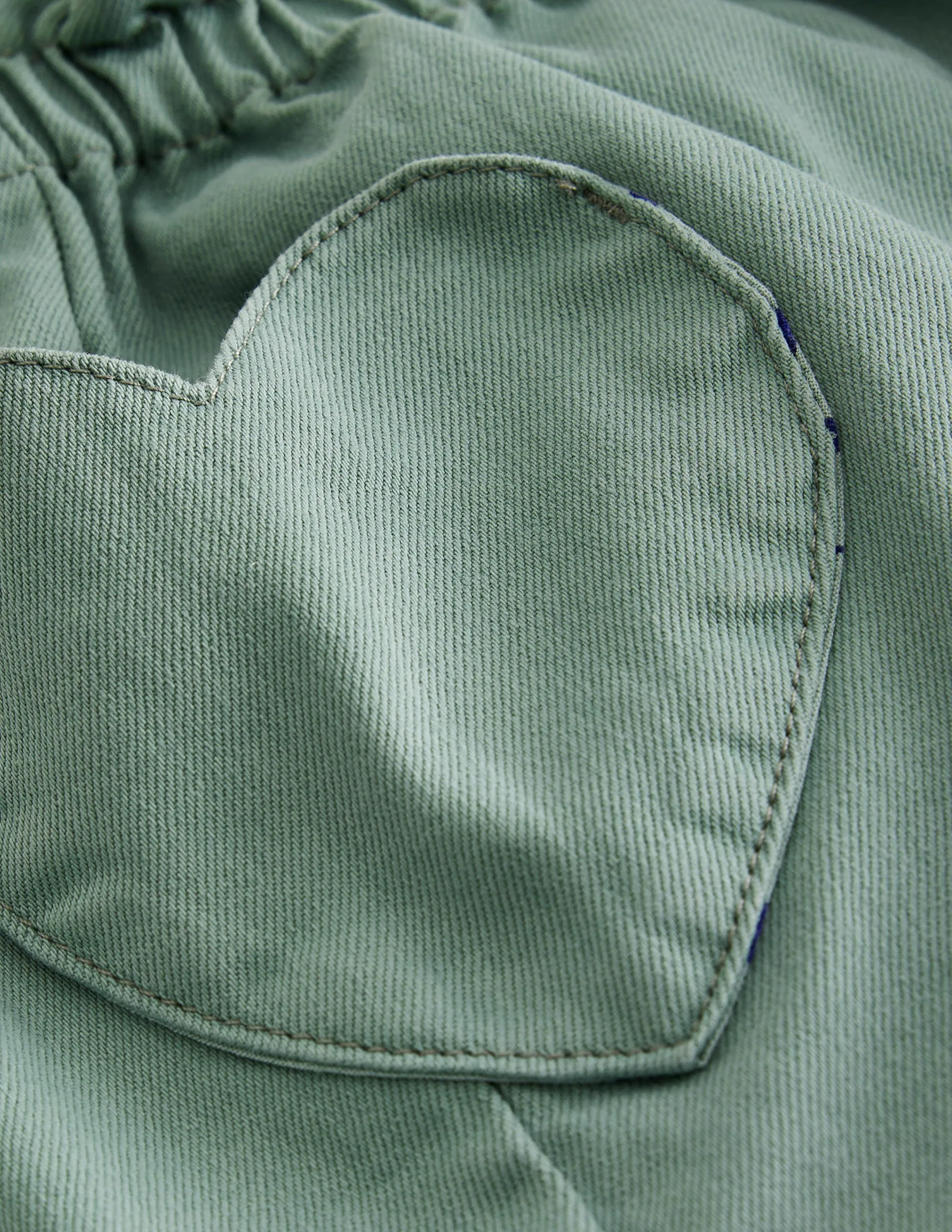 Pull-On Trousers-Green Smoke