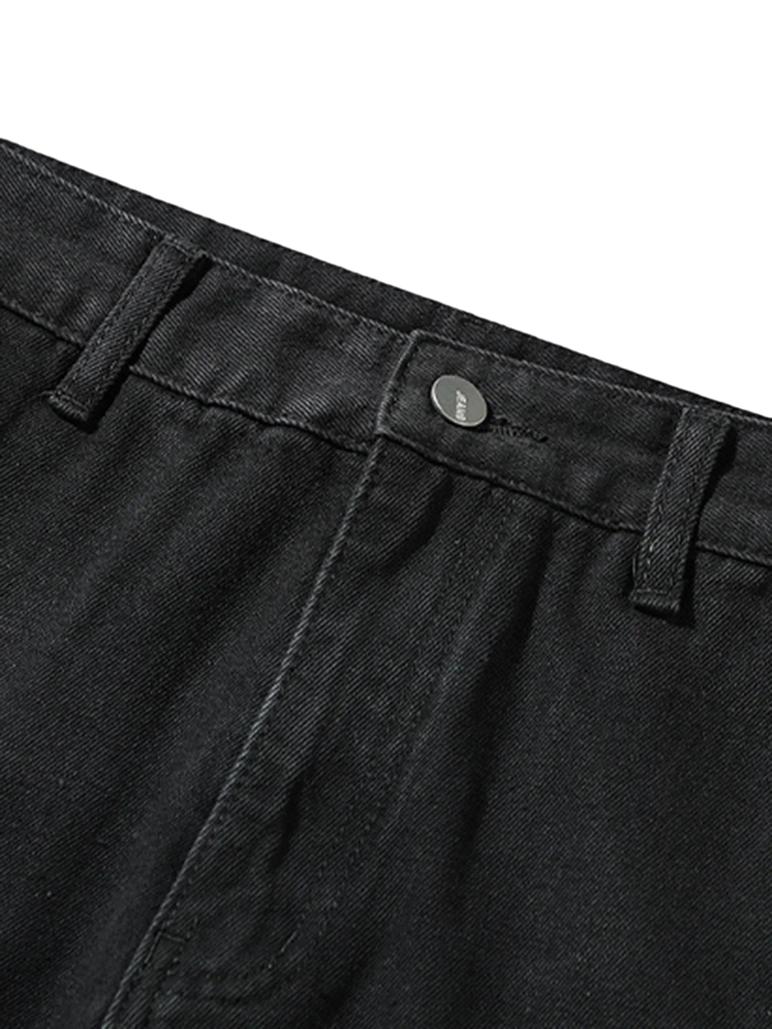 Sneakerhill High Street Strappy Straight Leg Casual Work Jeans - 2018