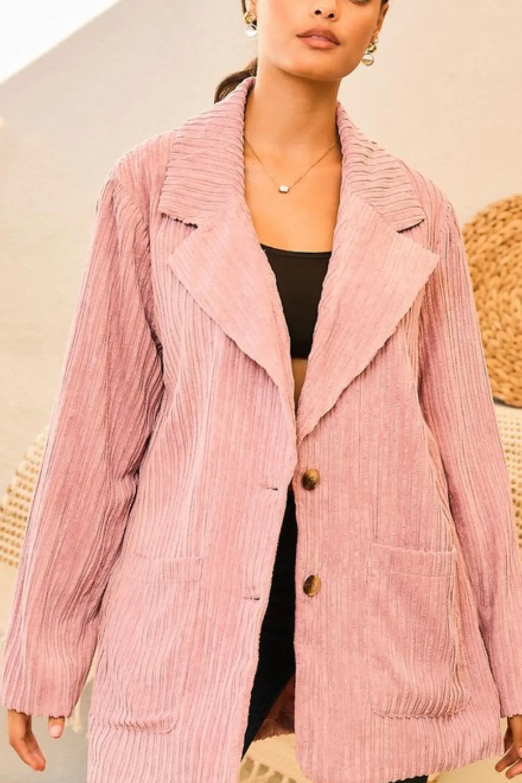 SOFT CORDUROY BLAZER