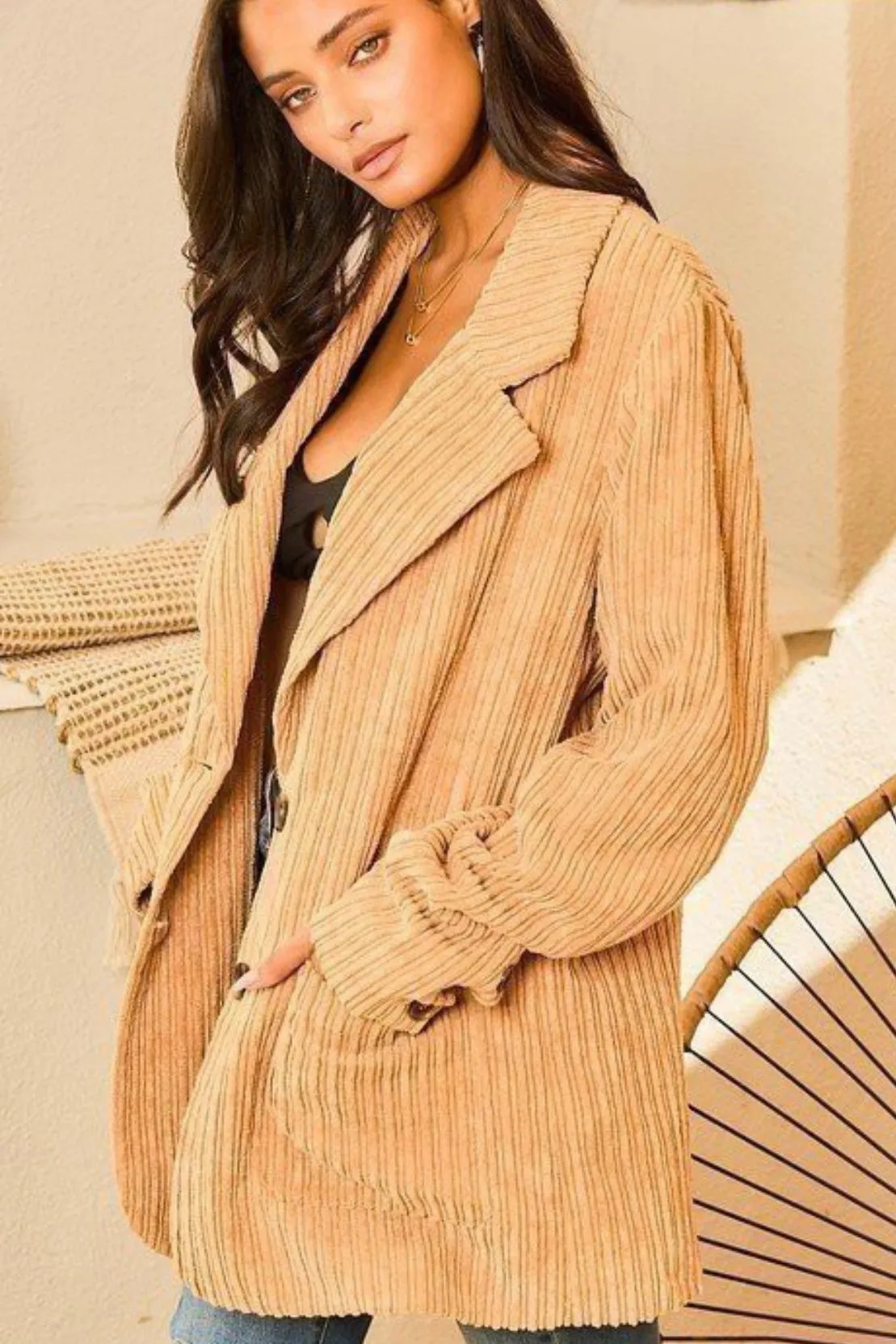 SOFT CORDUROY BLAZER