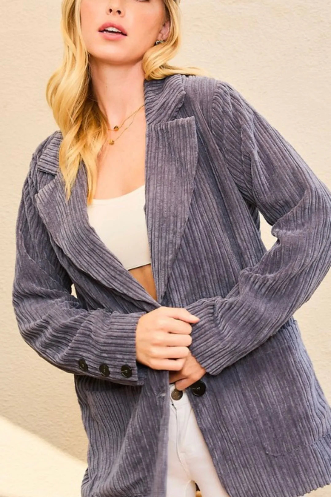 SOFT CORDUROY BLAZER