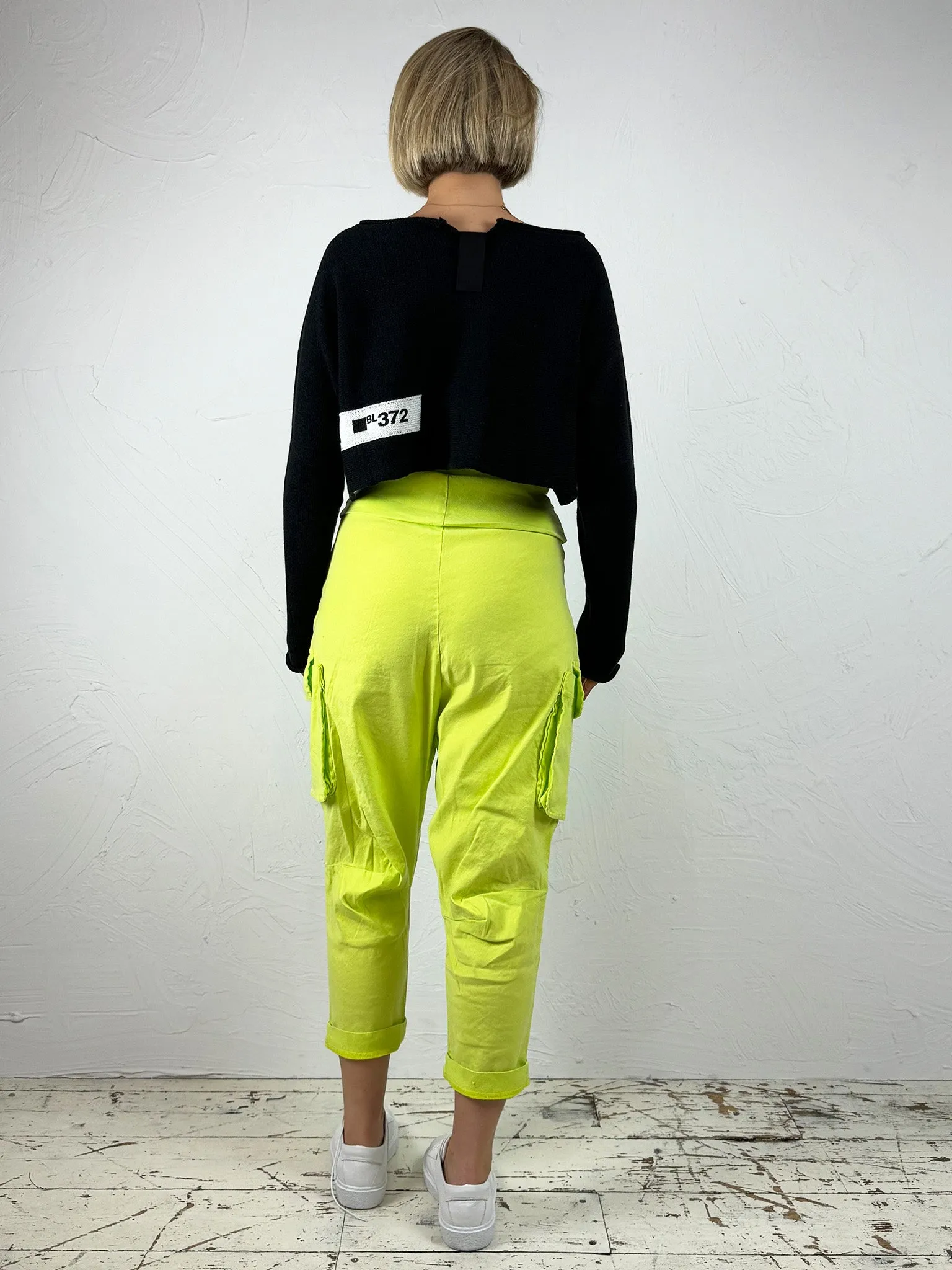 Stretchy Drop-Crotch Trousers '3830104'