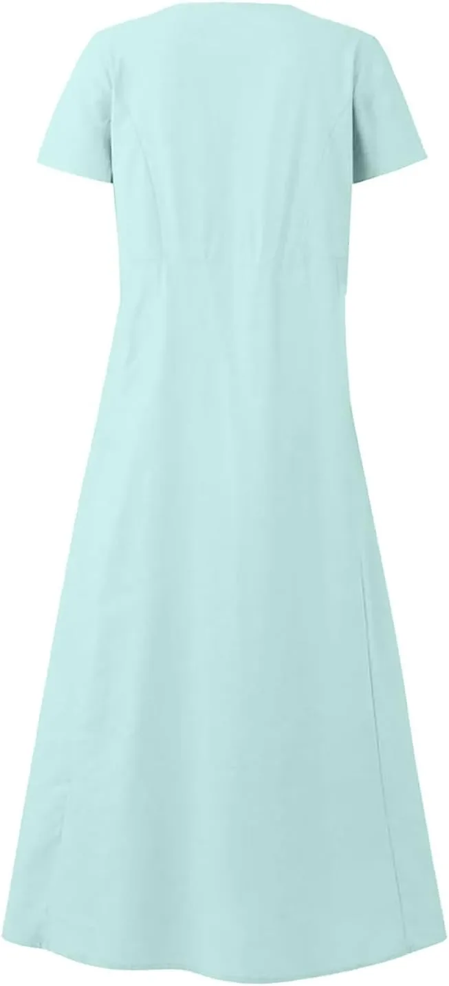 Summer Beach Dress Strapless Long Dresses for Women Long Summer Dress Shift Maxi Dress Flowy Loose Vacation Dress