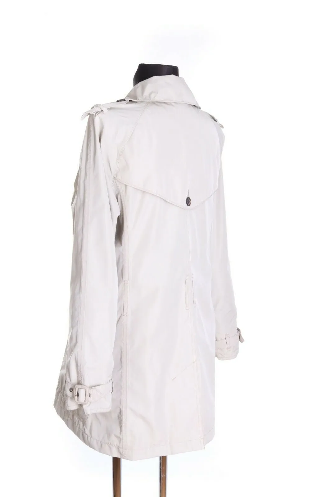 Women's BARBOUR Beige L1877 Featherweight Valerie Short Coat Size uk 14 us 10