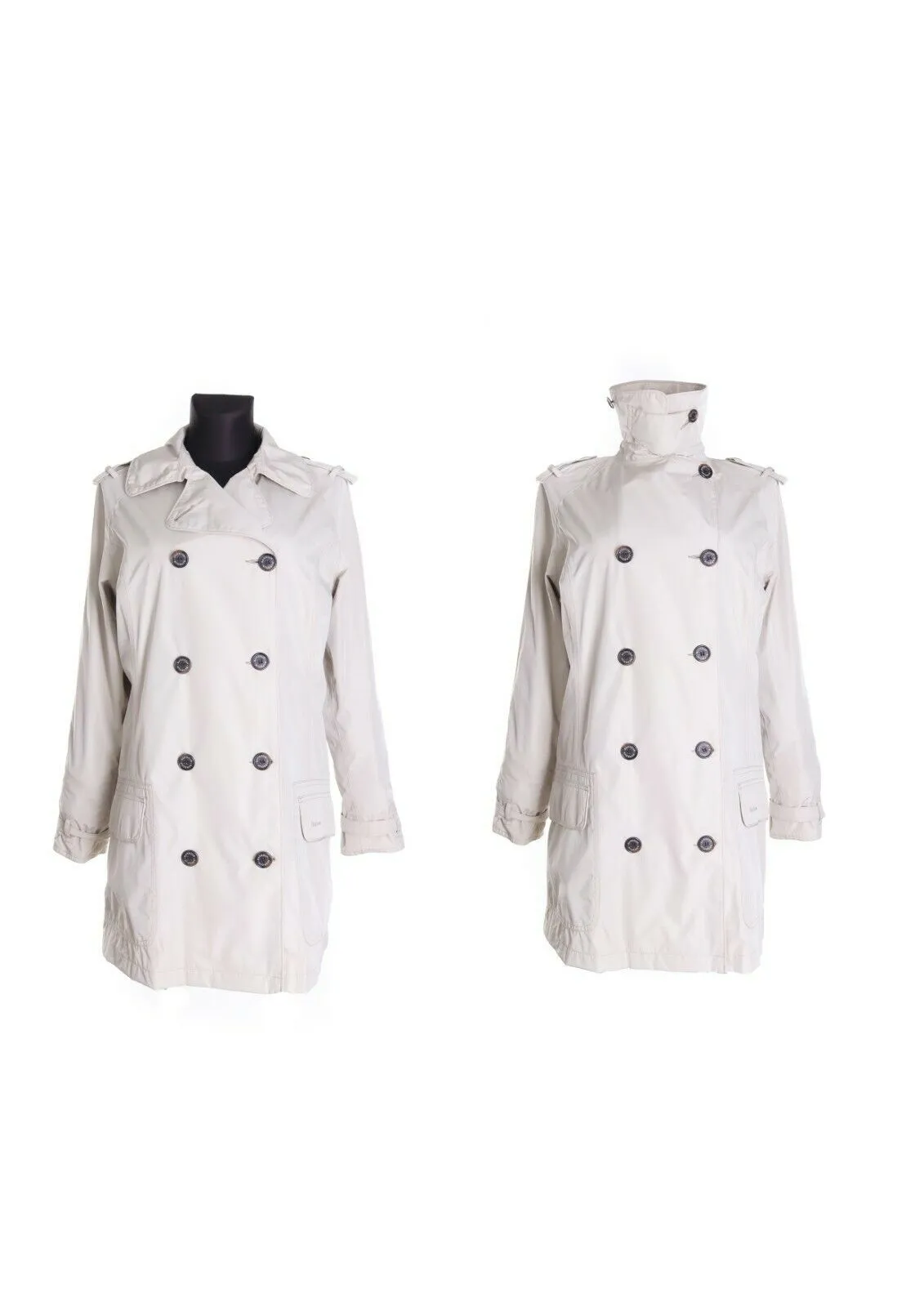 Women's BARBOUR Beige L1877 Featherweight Valerie Short Coat Size uk 14 us 10